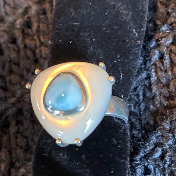 Larimar and Pearl Set - Picture 6 of 8